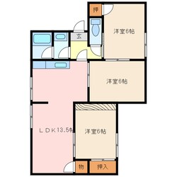 松阪駅 徒歩7分 1階の物件間取画像